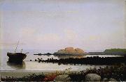 Fitz Hugh Lane Brace's Rock, Eastern Point, Gloucester, Massachusetts. Spain oil painting artist
